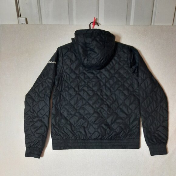 COLUMBIA Womens Sweet View Insulated Bomber, Black Lightweight Puffer Jacket LN - Picture 6 of 11